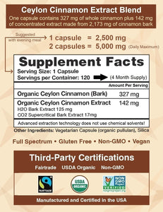 CinnaGuard™ Organic Ceylon Cinnamon Extract