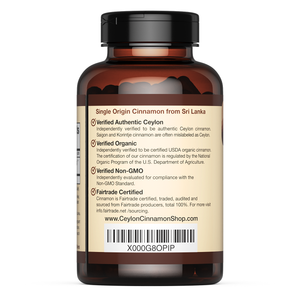 Organic Ceylon Cinnamon Capsules