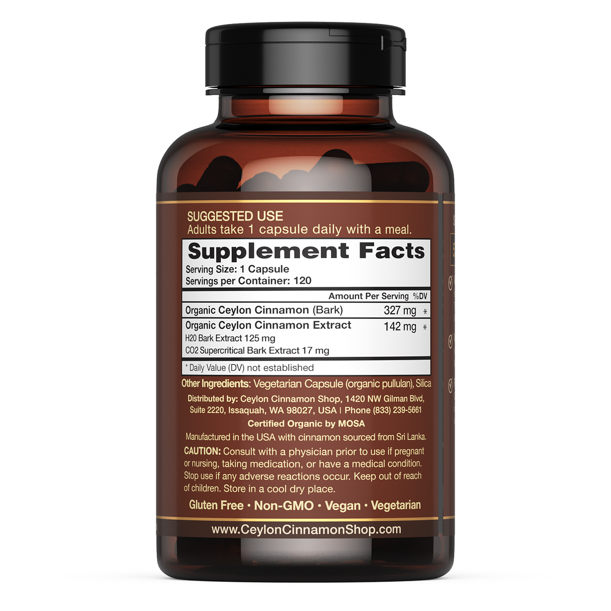 CinnaGuard Organic Ceylon Cinnamon Extract Supplement Ceylon Cinnaguard Organic Ceylon Cinnamon Extract Supplement Ceylon